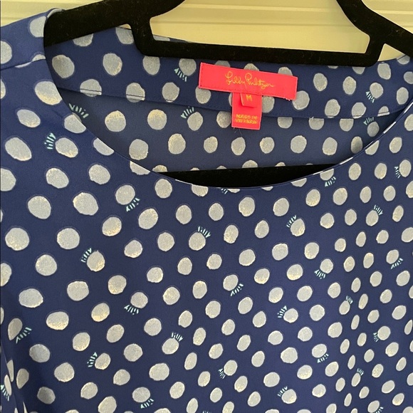 Lilly Pulitzer Blue Top - Picture 3 of 9